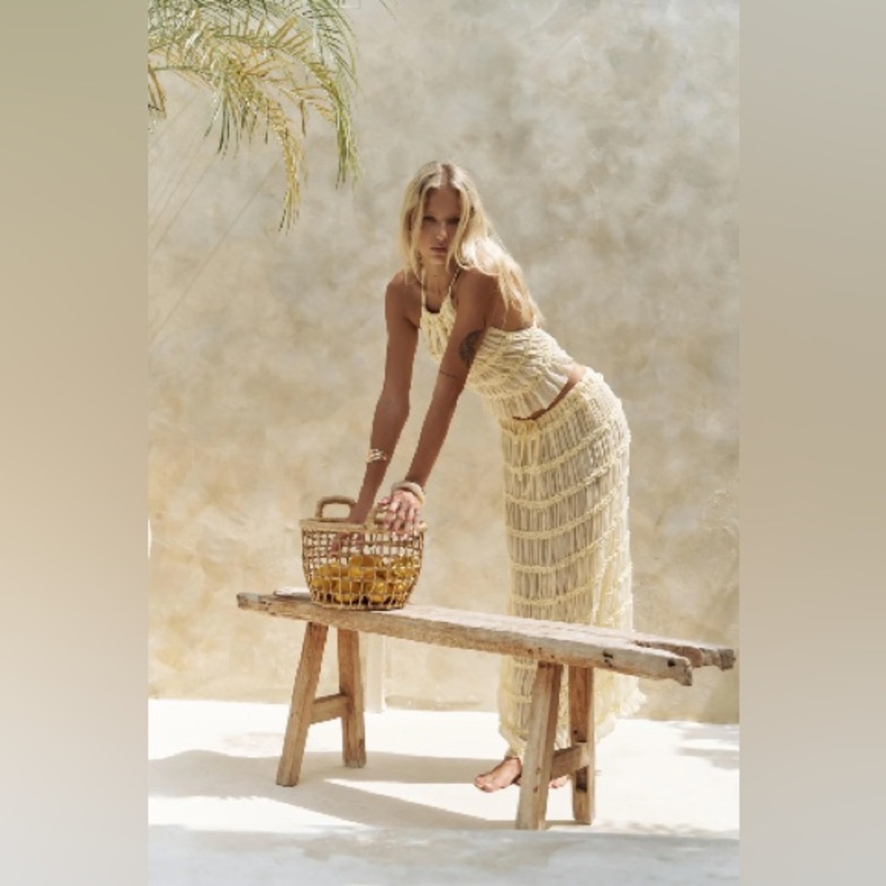 NWT Mable skirt top maxi set butter yellow - Picture 3 of 11